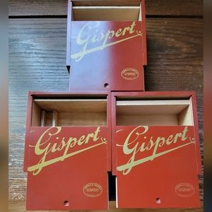 3  Gispert Hand-made Wooden cigar boxes